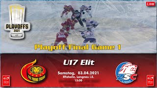 MS 20/21 - U17 Elit - Playoff Final - Game 1 -  - SCL Young Tigers vs ZSC Lions