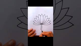 easy water lily drawing #শাপলা ফুল আঁকা #shortvideo #drawing #viral shorts, 🌷🌷🌷