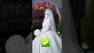 Non muslim wedding girl dress vs muslim wedding girl dress