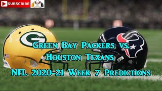 Green Bay Packers vs. Houston Texans | NFL 2020-21 Week 7 | Predictions Madden NFL 21