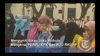 Aksi Demo Menyoroti Sikap Joko Widodo Mengenai PERPU KPK dan RUU RKUHP