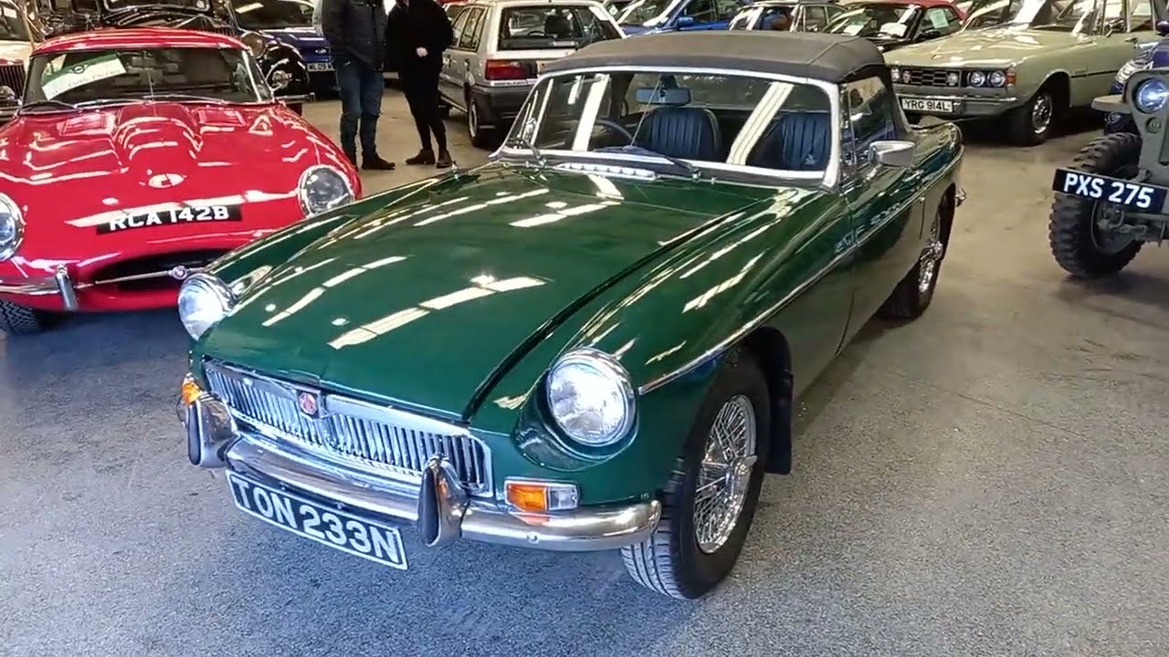 1974 MG B | MATHEWSONS CLASSIC CARS | 18TH & 19TH MARCH - YouTube