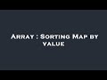 Array : Sorting Map by value