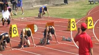 2012 4/15:春季記録会 １００ｍ20組　太田高校陸上競技部