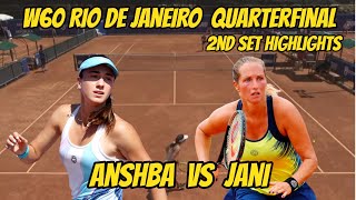 Reka LucaJani VS AminaAnshba W60 Rio de Janeiro ITF Quarterfinal Round 2nd Set Highlights