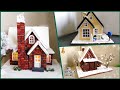 Three DIY Christmas House Ideas Using Cardboard /How to Make DIY Christmas House