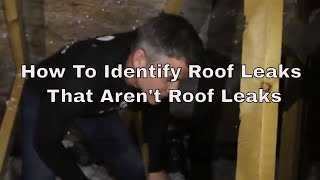 How To Identify Roof Leaks That Aren't Roof Leaks - Treasured Spaces