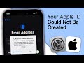 How To Fix “Could Not Create Account” Apple ID! [2024]