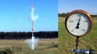 High Pressure Water Rocket Explodes