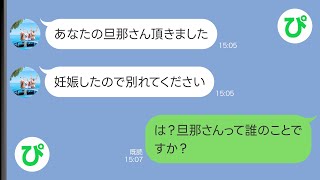 【LINE】旦那の浮気相手と名乗る女が堂々と略奪宣言「あなたの旦那さん頂きました」→この後、女のとんでもない勘違いが発覚するww【スカッと修羅場】