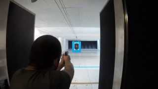 Offhand ACCURACY .40 cal Taurus PT140 Millennium Pro range test