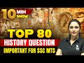 TOP 80 HISTORY QUESTION | SSC HISTORY IMPORTANT TOPICS | 10 MINUTE SHOW BY NAMU MA'AM | SSC WALLAH