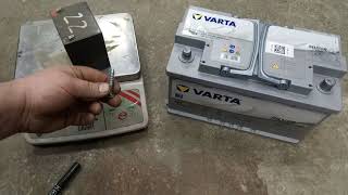VARTA AGM silver dynamic Ввод в эксплуатацию. Долив воды. Тонкости заряда.