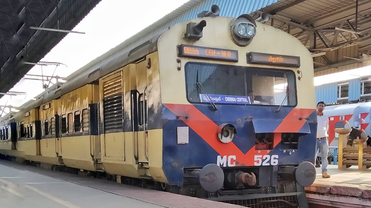 Chennai Central To Sullurupeta Journey In MEMU Express Of SCR | Chennai ...