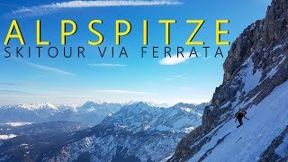 Alpspitze 2628m | Skitour über die Nordwand-Ferrata  | Der Klassiker im Wetterstein