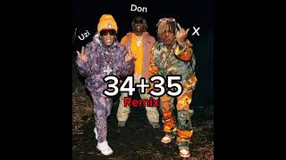 Don Toliver - 34+35 Remix ft XXXtentacion & Lil Uzi Vert (AI)