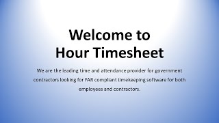 DCAA Compliant Timekeeping Solution by Hour Timesheet