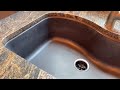 black granite sink restoration with nuvibrants