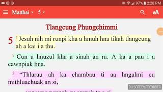 Matthai 5:1-12 (Jesuh tlangcung cawnpiak nak)