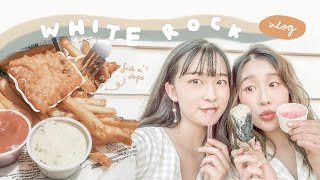 WHITE ROCK VLOG | Trying Famous Fish n Chips + Ice Cream | 夏天白石鎮一日遊