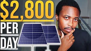 Generate $2,800 Per Day From Your Solar Farm | Business Idea | How To Start a Solar Farm Business