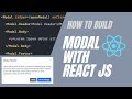 React Modal Component: Learn How to build a reusable Modal Component with React and Hooks