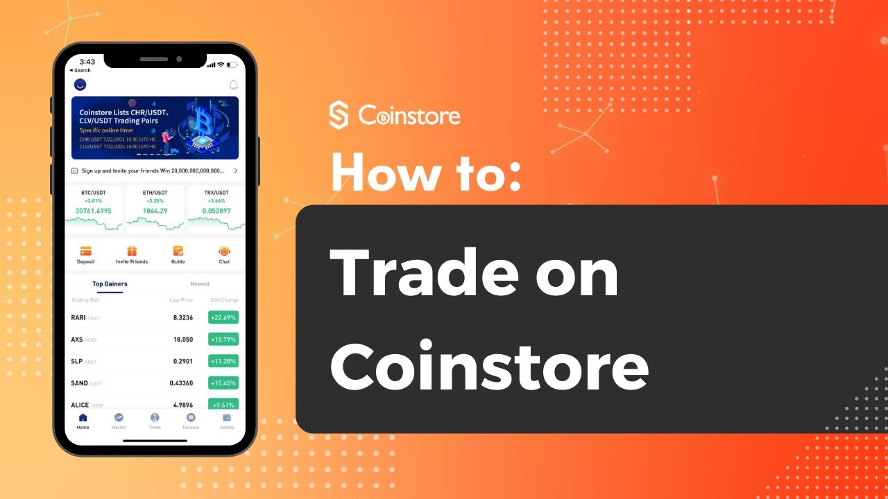 Coinstore Trading Tutorial Youtube