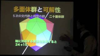 ガロアの理論と生涯４ー多面体群と可解性