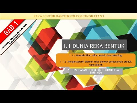 RBT TINGKATAN 1: 1.1 DUNIA REKA BENTUK - YouTube