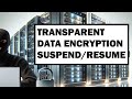 TDE SQL 2019 - Suspend and Resume