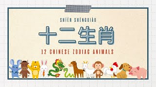 【Mandarin⎮台湾華語】十二生肖/ 12 Chinese Zodiac Animals/ 十二支！