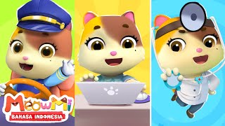 Pekerjaan Ibu Kucing | Lagu Anak-anak | Kartun Anak-anak | MeowMi Family Show Bahasa Indonesia