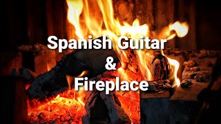 Spanish Guitar Sensual Romantic Relaxing Music | Crackling Fireplace & Relaxing Guitar Music
