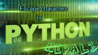 Python escape characters and user input.