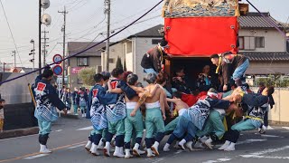 令和6年　愛知県半田市　乙川地区　乙川祭　始楽　山車　早朝の各山本出発〜乙川八幡社集結まで。