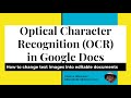 OCR in Google Drive Instructional Screencast
