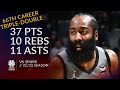 James Harden 37 pts 10 rebs 11 asts vs Spurs 21/22 season