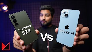 Samsung S23 Vs iPhone 14 Full Comparison in Hindi | which one you should buy ? Mohit Balani