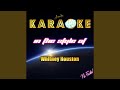 One Moment in Time (In the Style of Whitney Houston) (Karaoke Version)