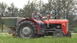 Massey Ferguson 35X Multi-Power in the field spreading Fertilizer w/ Bogballe Spreader | DK Agri