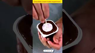 chocolate cream make experiment🍫 wait for end @MRINDIANHACKER #shorts #shortsfeed #facts