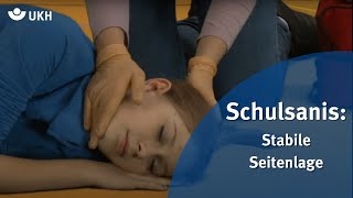 Schulsanis - Die stabile Seitenlage