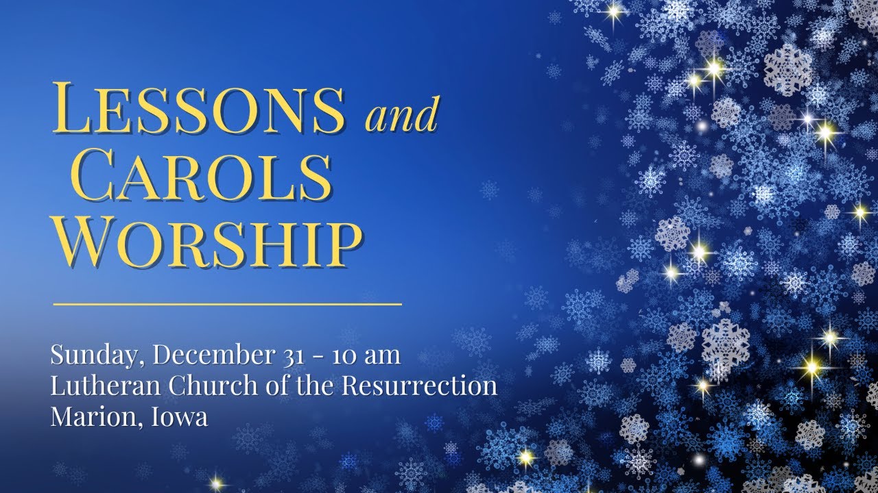 LCR Lessons And Carols Service - 2024 - YouTube