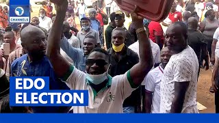 Edo Election: Voters Protest Ballot Box Unavailability In Oredo