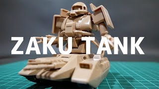 【ミリプラ！？】旧キット 1/144 ザクタンク 開封・素組レビュー!  機動戦士Zガンダム/機動戦士ガンダムMSV