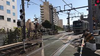 京急線  北品川駅近く通過  2020.1.3