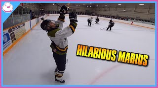 HILARIOUS MARIUS at Chinese Chums Hockey! - GoPro Hockey