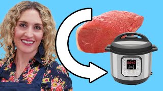 How to make Eye of Round Roast in the Instant Pot (great for stir fry, sandwiches or nachos!!!)