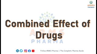 Combined Effect of Drugs | Pharmacology Basics