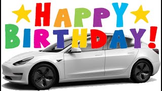 Funny Happy Birthday - Tesla Model 3 Light Show